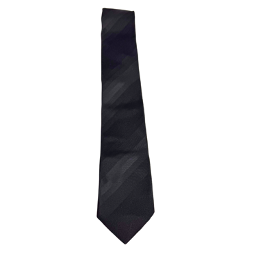 Cravatta Vintage Designer Paris Nera Seta