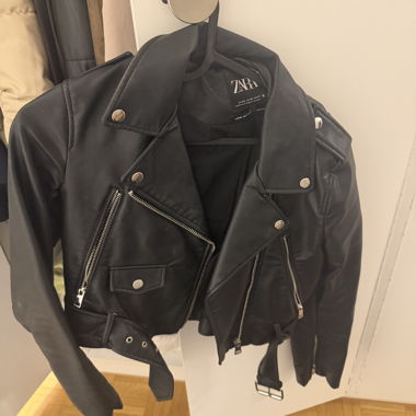 Zara Black Leather Jacket