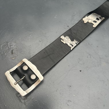 Swiss leather belt