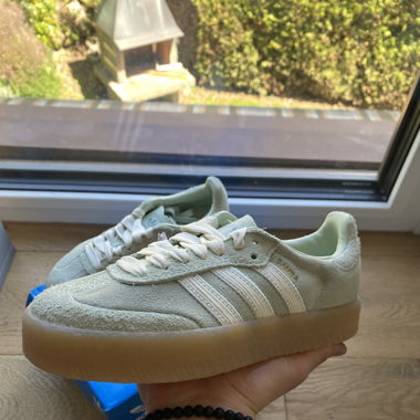 Adidas Samba Green/White