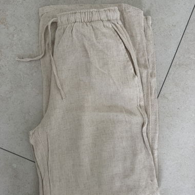 Beige Linen Pants XS
