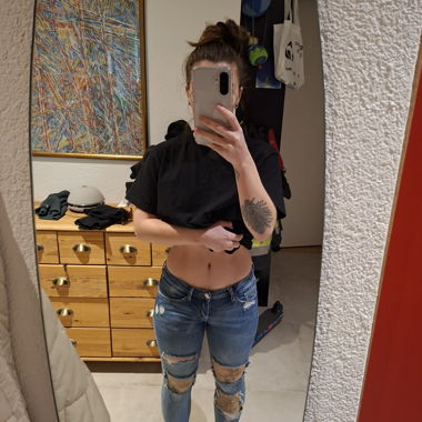 Slim blu effetto scolorito
