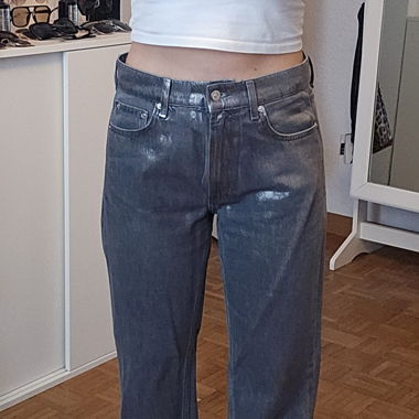 Silber Graue Jeans von Zara Gr 38