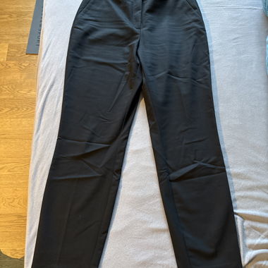 Black fabric trousers