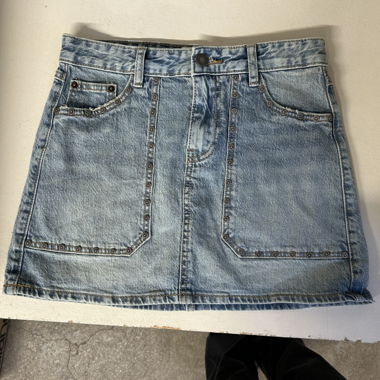 Mini denim skirt