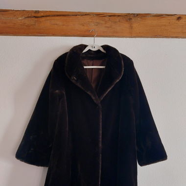 Vintage 70er Jahre Kunstpelz Mantel