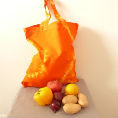 Sac de courses orange UNIKAT