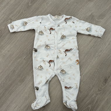 Yoysoy Baby in cotone biologico con fantasia a piedini