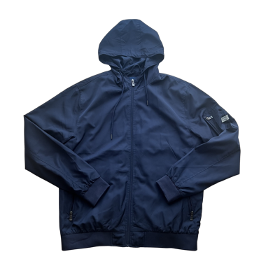 Veste coupe-vent à capuche BLEND Navy