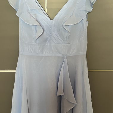 NUOVO! Abito in chiffon azzurro chiaro
