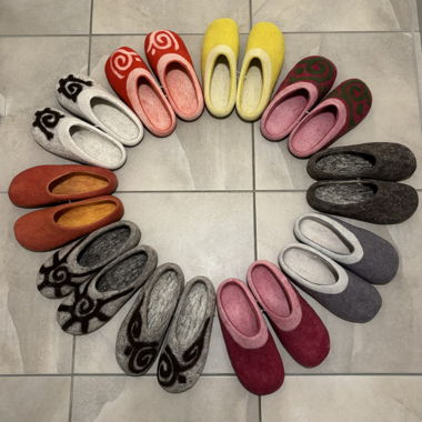 Slippers Handmade from Kyrgistan
