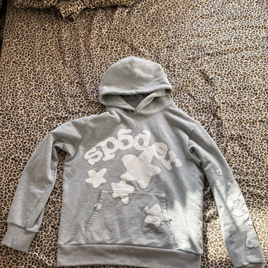 Grey Sp5der Hoodie