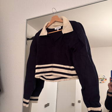 Kurzpullover blau marine EDITED