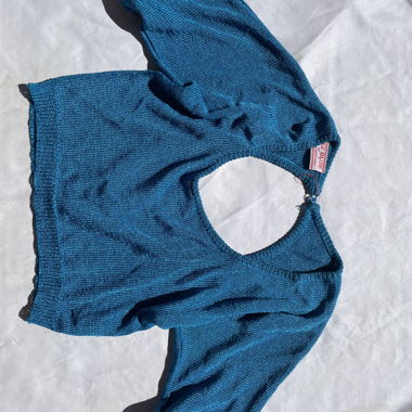 blaues oberteil 
