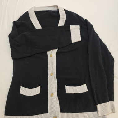 Cardigan en coton coupe loose