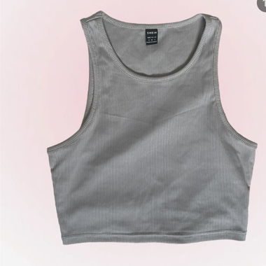 Crop top gris SHEIN