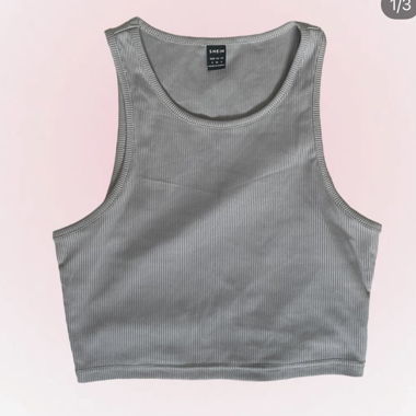 Crop top gris SHEIN