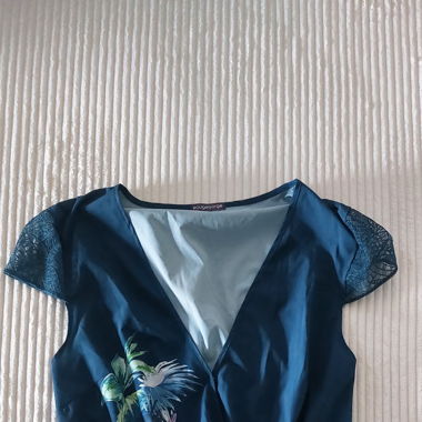 Combishort bleue Rougegorge