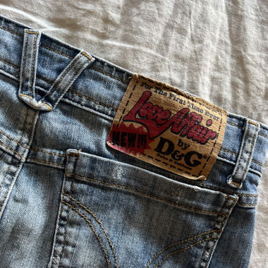 Vintage Y2K D&G Low-Waisted Denim Minirock