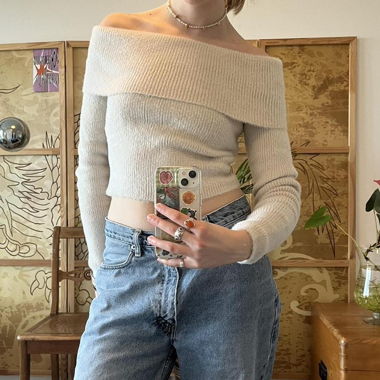 Super cute white off-shoulder top