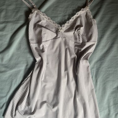 Haut Camisole en Dentelle Rayé
