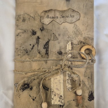 Calepin couverture en écoprint 