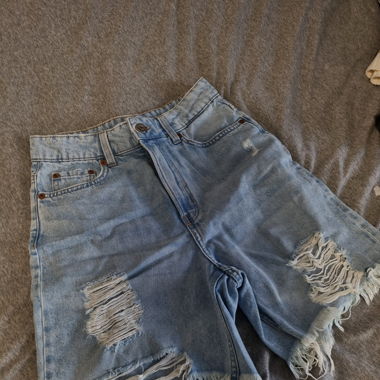 Blaue ripped Jorts