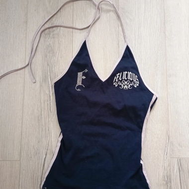 Dark Y2K Halter Top