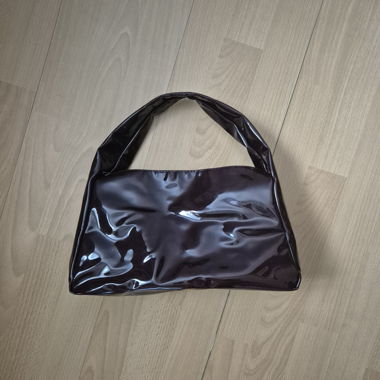 Borsa a mano bordeaux vernice H&M