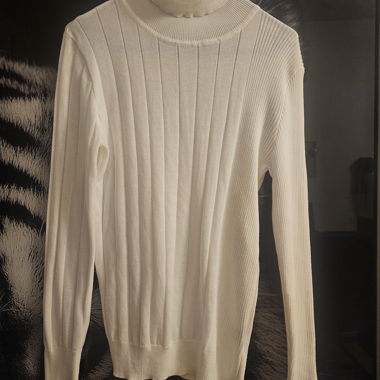 Maglione SHEIN bianco collo alto S
