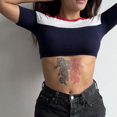 TRICOLOR CROP TOP