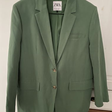 Grüner Zara Blazer, Grösse M