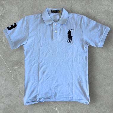 Vintage Ralph Lauren Poloshirt -Grösse  - babyblau