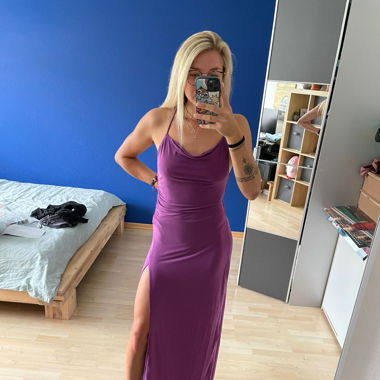 Maxikleid mit Schlitz 