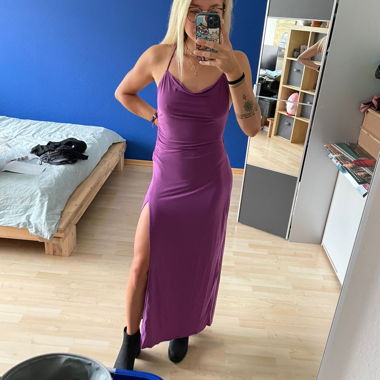 Maxikleid mit Schlitz 