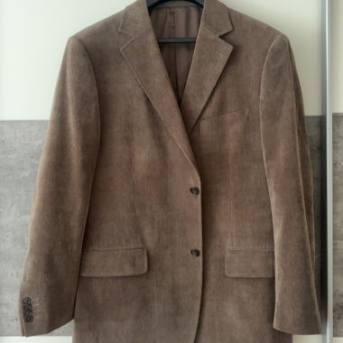 Blazer in velluto a coste marrone