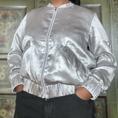 Metallic Bomberjacke