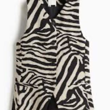 Gilet à motif zébré