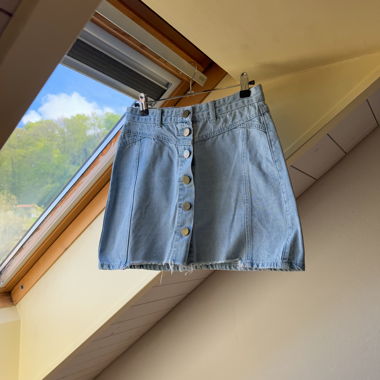 Jeansrock mit Knopfleiste