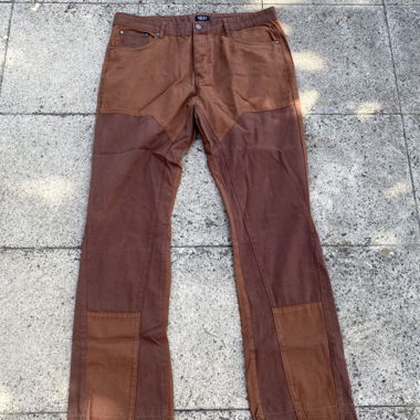 Pantalon brun large boohooman