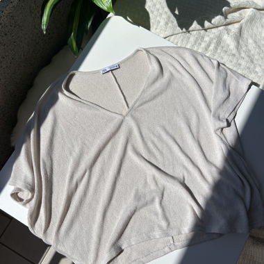 Zara knit V-neck top