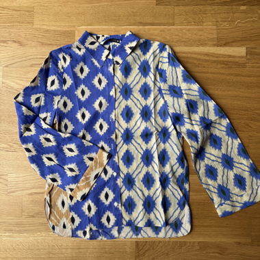 ZARA gemusterte Bluse - Grösse S