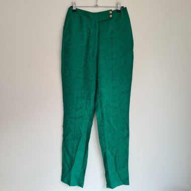 Morgan Trousers Green Snake Print