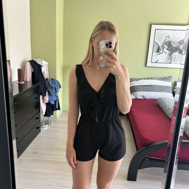 Black V-Neck Jumpsuit