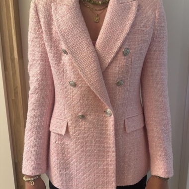 Pinker Taillierter Zara Blazer