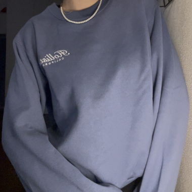 Hollister Sweatshirt Blue S