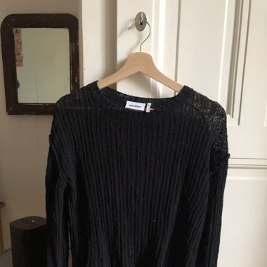 Seethrough black sweater