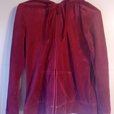 Bequeme Bordeaux-Jacke - Grösse S