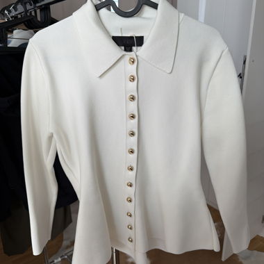 Haut tricoté blanc Zara