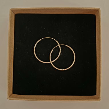 Créoles en argent (expédition gratuite !)
